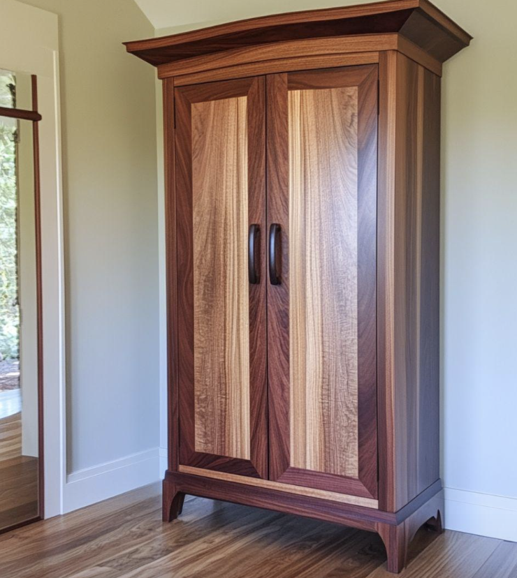 Walnut armoire