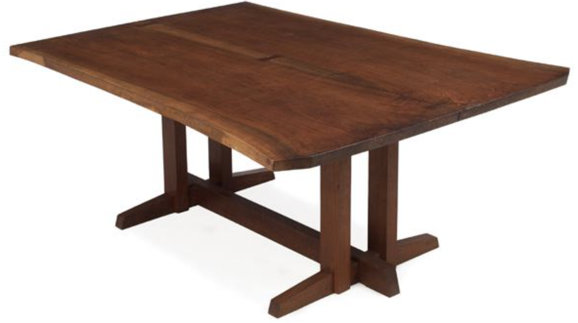 Live edge walnut dining table by Dunnington Design
